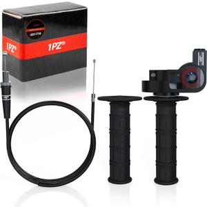 1PZ GS1-T10 Heavy Duty 7/8" 22mm Twist Throttle Grips Cable for CRF KLX TTR 110 125 150 200 250 cc Dirt Pit Bike