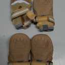 QUMY 4PCS Dog Shoes, Medium Large Dog Paw Protectors for Summer Heat Protection, Mesh Breathable Nonslip Dog Booties for Walking Running Hiking Khaki Size 3,Size 3: 2.0''x2.5''(Width*Length)