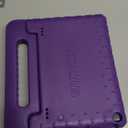 Kids Case for Amazon Kindle Fire HD 10 5th/7th/9th Generation 2015/2017/2019 Released, Shockproof Protective Tablet Cases with Adjustable Handle Stand, Purple