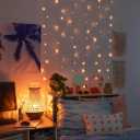 West & Arrow Butterfly Warm White Curtain Lights with Flashing Modes