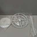 DSVENROLY Rotatable Medal Hanger Display Holder with Adjustable Height, Tabletop Metal Race Award Rack Over 45 Capacity, Desk Honor Medallero Stand for Sports Fan, Achievement Showcase, White