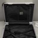 VentureVault Carry On Luggage 22x14x9 Airline Approved Aluminum Frame, 20 Inch Hard Shell Carry On Luggage, Suitcase Carry-on Zipper less Luggage, TSA Approved (White)