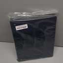 MUDOR Empty Premium PU Classic Binder, 4 Ring Binder Albums Stockbook for Stamps, Documents, Coins, Bank Notes(Blue)