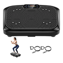 Vibration Plate Exercise Machine Weight Loss, Full Body Workout Vibration Plate Lymphatic Drainage, 199 Adjustable Speeds Power Shaping Vibrating Plate 450 Lbs Capacity Fitness Platform