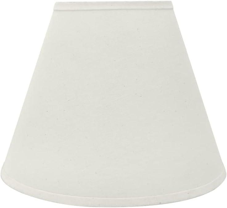 Aspen Creative 32290A Transitional Hardback Empire Shaped Spider Construction Lamp Shade in Off White, 14" wide (7" x 14" x 11")
