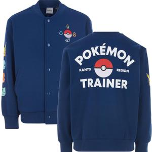 Boys Pokemon Fleece Bomber Jacket- Little and Big Boys (8, Navy)
