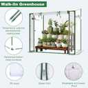 Mini Greenhouse, 47.2(L) x31.5(W) x47.2(H) Greenhouses for Outdoors and Indoor, Durable Green House Kit with Window, Thicken PE Cover, Clear Mini Portable Garden Plant Green House
