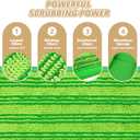 Reusable Mop Pads Compatible with Swiffer Sweeper Mops: Papclean Microfiber Wet Pads Refill Dry Sweeping Cloths Washable Dust Floor Cleaner for Wood Floor Cleaning - 3 Pcs Green