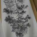 Framed Pine Tree Sketch Vintage Wall Art for Living Room,Black and White Forest Large Canvas Wall Art,Vintage Art Paintings Wall Decor,Cuadros Decorativos for Bedroom,Kitchen,19.6x39.3 Inch