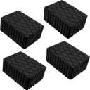 ATOLS 4 Pack Solid Rubber Auto Lift Pads – Anti-Skid Rubber Blocks for Car Lifts, Jacks & Racks, 6-1/3" x 4-3/4" x 3" – Heavy Duty Jack Stand Pads with 3000 lbs Capacity