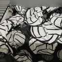 Volleyball Blanket, Volleyball Gifts for Teen Girls Boys, Soft Plush Warm Lightweight Fleece Throw Blanket for Bedroom Living Rooms Sofa, Gifts Blankets for Sport Lovers Birthday Christmas (50"x40", Black White-1)