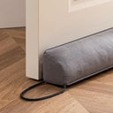 Sunolga 20" Door Draft Stopper Blocks Hot and Cold Air with Removable Washable Cover for Gaps Up to 3", All-Season Seal for Noise, Door Sweep for Bottom of Door and Window, Home Essentials, Gray