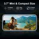 Mini Phone 4G Unlocked 3+32GB Mini Smartphone with 3.7'' HD Touch Screen 2000mAh Battery Compact Backup World's Smallest Phone for Kids & Students GPS Dual SIM Face ID Black | 4G Unlocked 3+32GB