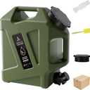 5GAL Camping Water Jug, Portable Water Storage Container with Spigot, Leak-Proof Lid & Dual Handles, Outdoor Water Tank for Camping, RV, Emergency Preparedness