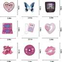 3 x 107 PCS Y2K Stickers, Aesthetic Downtown Girls Sticker Pack for Water Bottle, 2000s Cyber Trend Stickers, Waterproof Vinyl Sticker for Laptop Skateboard Party Supplies