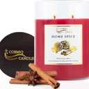 COSMIQ Home Spice Candle, 20oz Jar Candles for Home Scented, 110 Hours Burning Time, 100% Natural Soy Candles, Relaxing Aromatherapy Scented Candle, Chic Home Decor, Housewarming Gifts for Women
