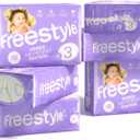 Freestyle Diapers  (Size 3) Hyper Absorbent & Non-Toxic  Disposable Diapers for Sensitive Skin  Ultra Soft Diapers (16-28 lbs)  168 Count