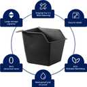 Tesla Model Y Juniper Rear Trunk Storage Bins 2025 2026 Tesla Model Y Juniper Trunk Organizer Storage Box with Cover TPE Tesla Model Y Juniper Accessories