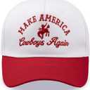 Make America Cowboy Again Cowboy Cap - Baseball Cap, Country Concert Hat, Trucker Hat for Men Women