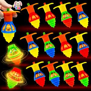 12PCS Spinning Tops Toys, Glow in The Dark Spinner Toys for Party Favor, Easter Basket Stuffers, Easter Eggs Fillers Gifts