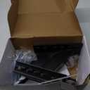 Qualward Spare Tire Mount Bracket for Trailer, Spare Tire Carrier Powder Coat Steel Black, Fits Most 4 & 5 & 6 Lugs Wheels on 4", 4.5'', 4.75'', 5" or 5.5" Bolt Patterns (2 Nut 4- 5.5 Inch)