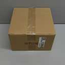 MyGift 8 Inch Round Modern Artificial Succulent Arrangement Potted in White Concrete Plant Bowl, Assorted Faux Mini Succulents in a Decorative Planter Pot