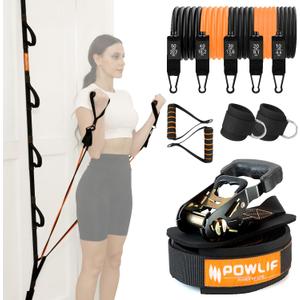 Resistance Band Door Ratchet Anchor with 6 Points - Portable Home Workout Anchor (Fits 6-7.7ft Doors)