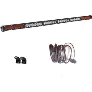 Dual Color Single Row 38" 180W LED Light Bar - White Amber Yellow Spot Flood Combo Work Off Road Driving Fog Light - Heavy Duty Trucks Boat Wiring Harness