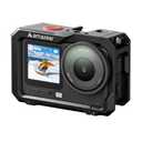 AMAZEAR Metal Protective Case for DJI Osmo Action 6 Accessories, Action6 Pro Multifunction Utility Frame Cage, Stronger Aluminum Housing Hard Cover with Soft Silicone Lens Caps, Black