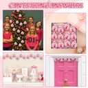 12 Pcs Breast Cancer Christmas Ornaments for Tree Pink Hanging Pumpkins Pink Ribbon Tree Ornaments Breast Cancer Awareness Decorations for Home Xmas Party Decor Gifts