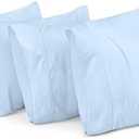 Utopia Bedding Queen Pillow Cases - 4 Pack - Envelope Closure - Soft Brushed Microfiber Fabric - Shrinkage and Fade Resistant Pillow Covers Queen Size 20 X 30 Inches (Queen, Ice Blue)