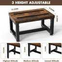 Step Stool, NomNest Height-Adjustable Wooden Step Ladder Metal Foot Stool Small Kitchen Stool Helper for Toddler Adults, Ladder Chair for Home Bedside Bathroom Sink Potty