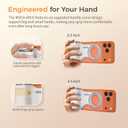 COMITOK Phone Camera Grip MOCA ARCO for Video Recording with Thumb Rest Area Design for iPhone Pro Max, with Enhanced Phone Mount & Detachable Remote for Easy Shooting, Video Call, Support iOS17/18/26