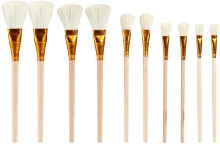 10PCS Manual Pollination Brush Set Pollinator Tool Handheld Garden Pollination Brush for Vegetable Flower Fruit Tree