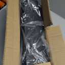 Hiceeden 4 Pack Velvet Ring Display Stand, 50 Slots Rings Organizer Jewelry Display Tray, L-Shaped Ring Holder Display for Selling Earrings Rings, Black