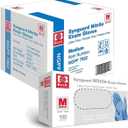 Basic Medical Blue Nitrile Exam Gloves, Latex-Free & Powder-Free Food-Safe House Cleaning Disposable Glove (1000 Pcs)
