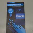 Esanik [2+2 Pack for iPhone 15 Tempered Glass Screen Protector & Camera Lens Cover - Military-Grade 9H Hardness, HD Clear, Anti-Scratch, Flawless Fit Tray