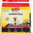 Glad for Pets Black Charcoal Puppy Pads 23" x 23" AllinOne Puppy Potty Training Pads That ABSORB & NEUTRALIZE Urine Instantly New & Improved Quality Puppy Pee Pads, (Pack of 1, 100 Count Total) (23" x 23" - 100 Count)