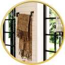 Gold Round Mirror, 24 inch Circle Wall Mirror for Bathroom Vanity, Entryway Living Room with Metal Frame for Home Decor
