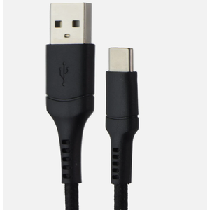 CELLCandy 6FT USB-A to USB-C Braided Charge & Sync Cable - Black
