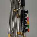 Pressure Washer Extension Wand Upgrade, 9 Pack Power Washer Lance with 6 Nozzle Tips, 30,90,120 Curved Rod, 1/4" Quick Connect, 4000 PSI