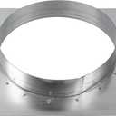 8" Inch Duct Connector Flange - Galvanized Steel - HVAC Connector, Round Straight or Flex Pipe Flange for Efficient Airflow in Residential and Commercial Systems