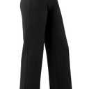 Women's Straight Wide Leg Dress Pants Stretchy Work Pants Business Casual Slacks with Pockets (XL)