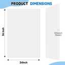 6 Pack White Foam Board 24"x36", 3/16" Foam Poster Board, Thick Foam Core Board for Projects, Large Foam Board for Painting, Displaying and Craft Projects