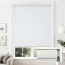 Joydeco No Tools No Drill Cordless Cellular Shades, Light Filtering Honeycomb Blinds for Indoor Windows, Thermal Insulating & Noise Reducing (White, 19" W x 36" H)