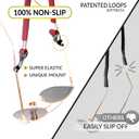 SIGONNA Eye Glasses String Holder Strap - Eyeglass Straps Cords for Men Women - Eyeglass Holders Around Neck - Sunglasses String Chain Lanyard Retainer - 4 Pcs Green Red