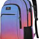 MATEIN Fashion Laptop Backpack, Slim Sturdy Travel Laptops Backpack with USB Charging Port, Anti Theft Water Resistant College Computer Bag Gift for Men & Women Fits 15.6 Inch Notebook (Tie-dye)
