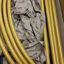 7FT Metal Heart Arch Double Heart Shaped Balloon Stand Wedding Arch for Proposal Ceremony Valentine's Day Birthday Party Baby Shower Decoration (Gold)