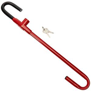 Winner International The Club CL303 Pedal to Steering Wheel Lock, Red, 5.25 Inch