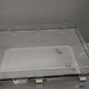 Zulkit Junction Box ABS Plastic Waterproof IP65 Electrical Boxes Hinged Shell Clear Cover Outdoor Universal Project Enclosure with Mounting Plate and Wall Brackets 23.6x15.7x9.1inch (600x400x230mm)